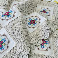 Vintage Embroidered Placemats Sweet