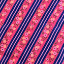 260cms Adorable Vintage Cotton Fabric Floral Stripes