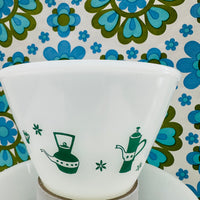 1950's French Opalex Milk Glass Bowls