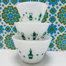 1950's French Opalex Milk Glass Bowls