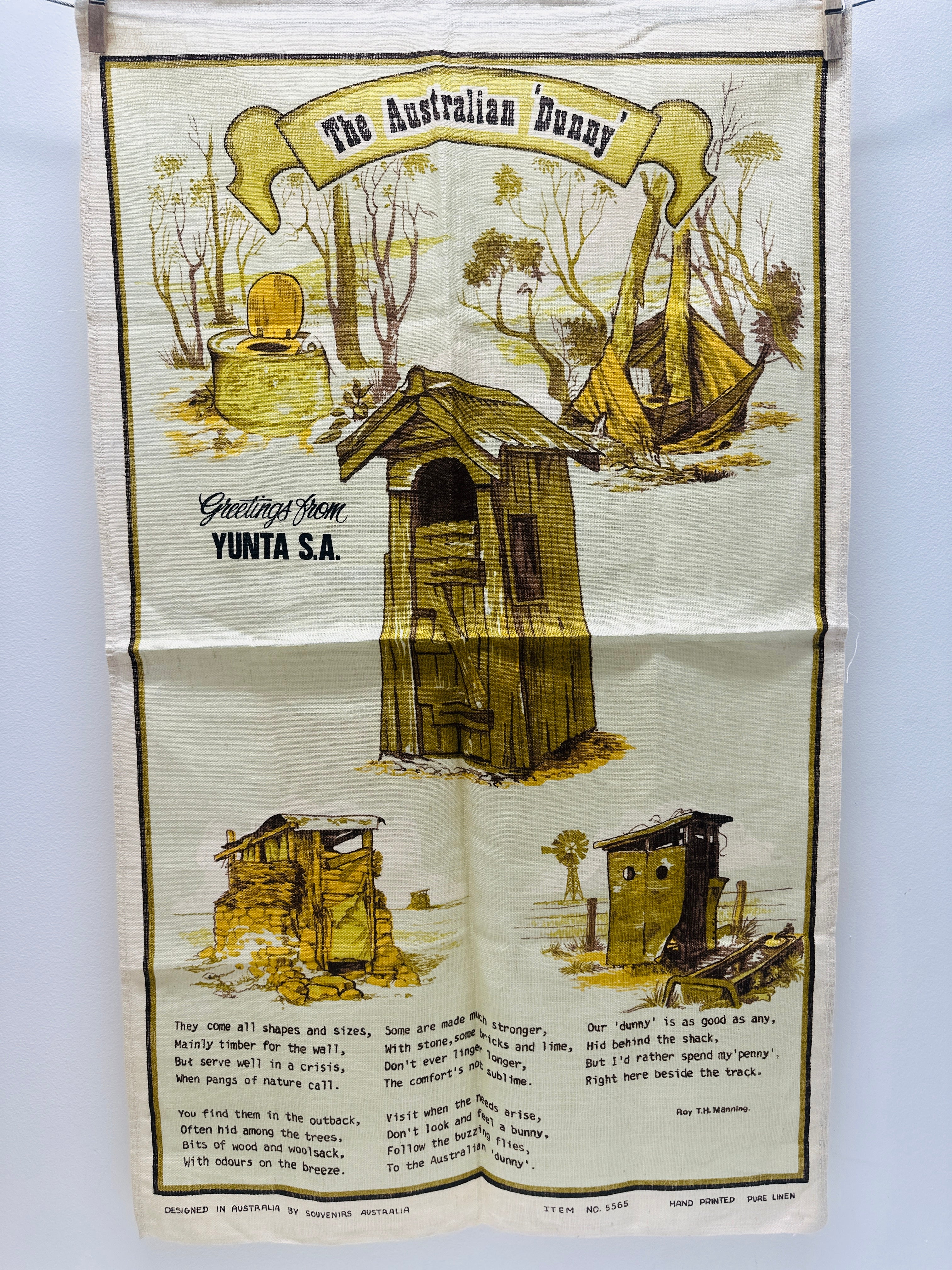 The Australian Dunny Vintage Tea Towel
