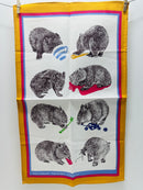 Wombats Jane Burrell UNUSED Tea Towel