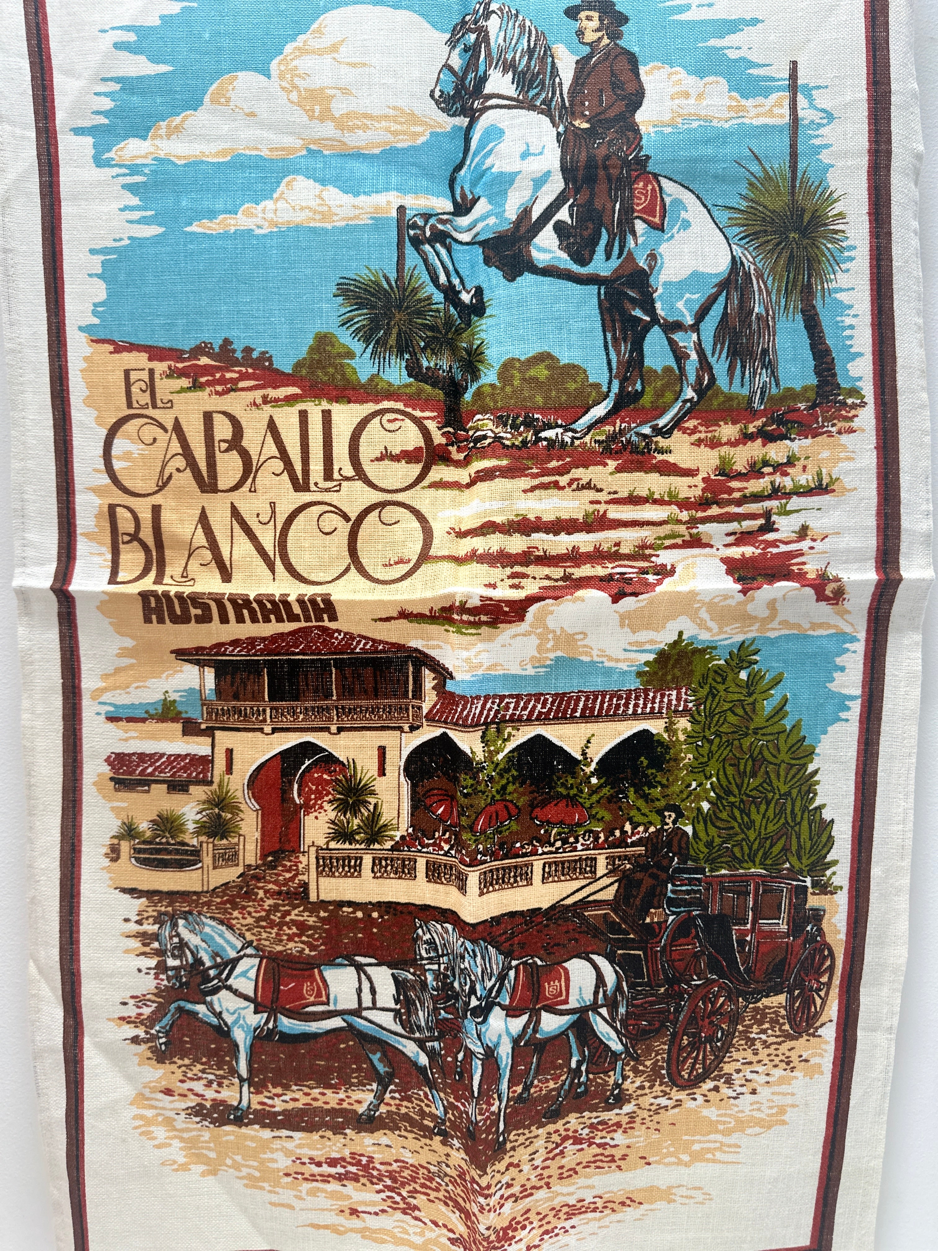 El Caballo Blanco Vintage Tea Towel