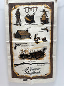 Vintage Tea Towel UNUSED Pioneer Sketchbook