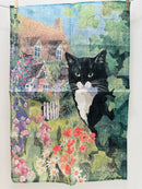 Vintage Tea Towel UNUSED L Holmes Cat