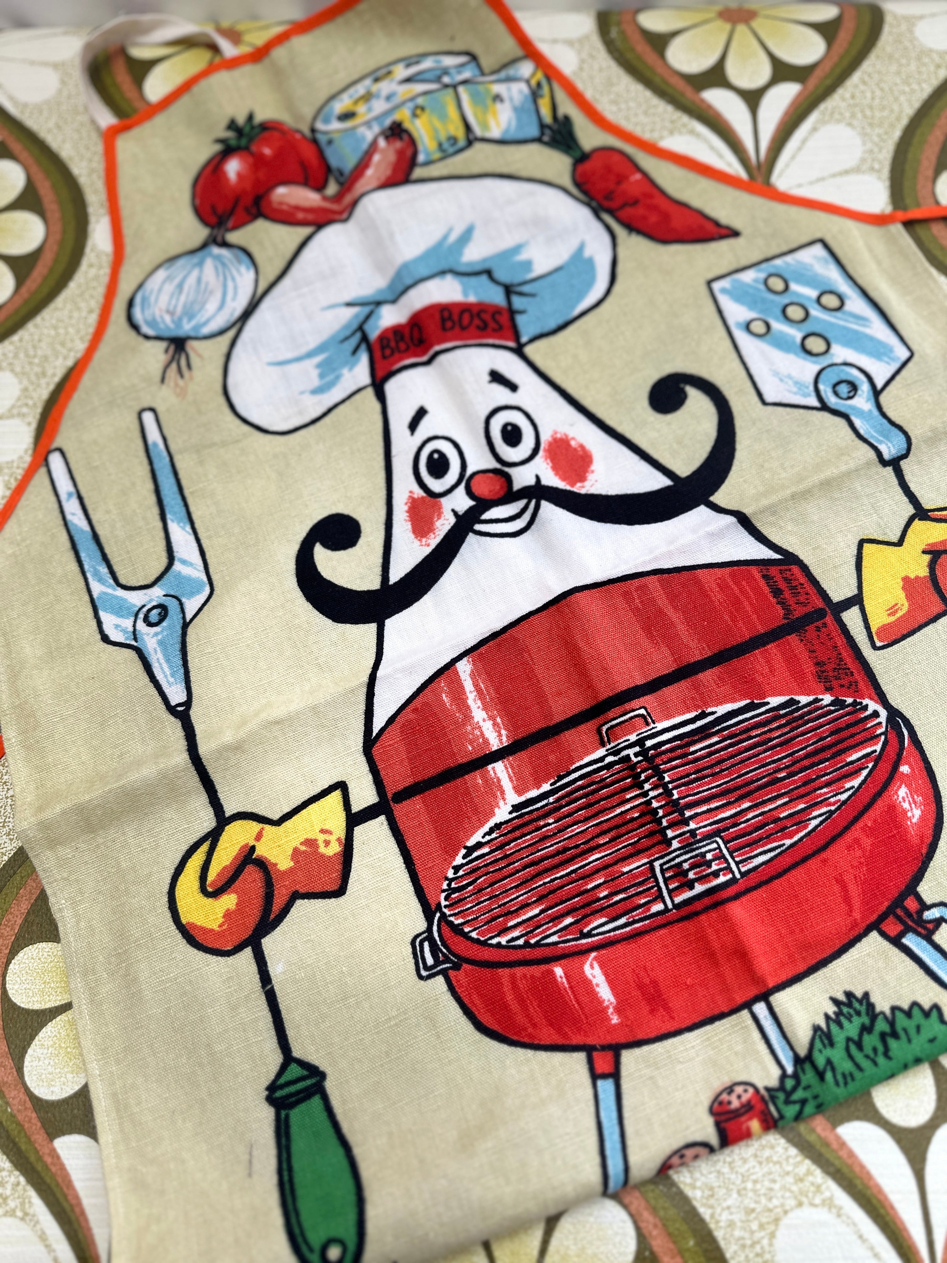 RETRO Apron BBQ Vintage Fast Colours