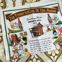 Vintage Tea Towel UNUSED The Preservation of the AUSSIE