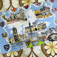 Vintage Tea Towel UNUSED City of Oxford