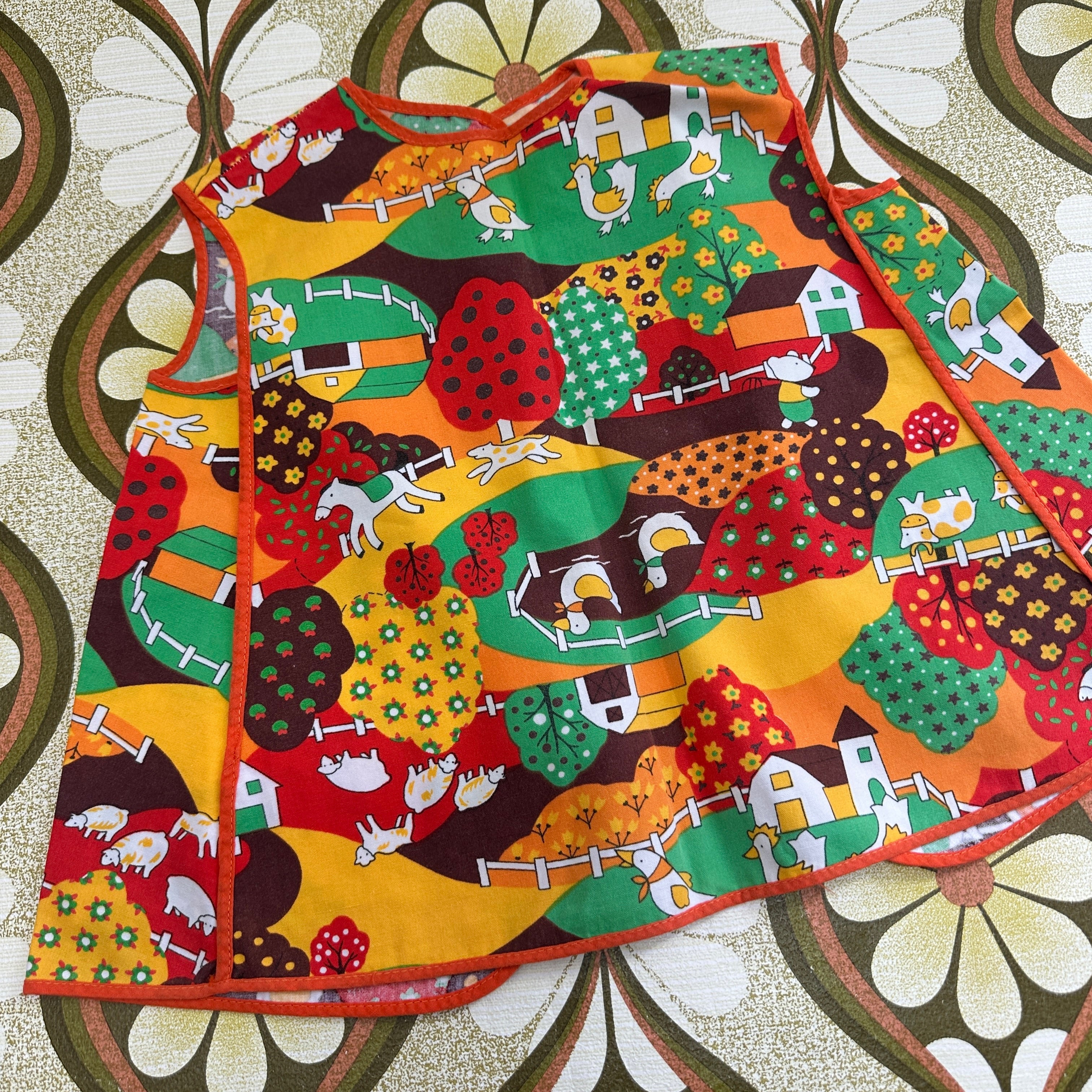 RETRO Childs Apron Cotton Fabric