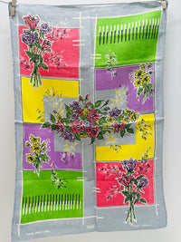 Vintage Tea Towel Floral Beauty