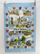 Vintage Tea Towel UNUSED City of Oxford
