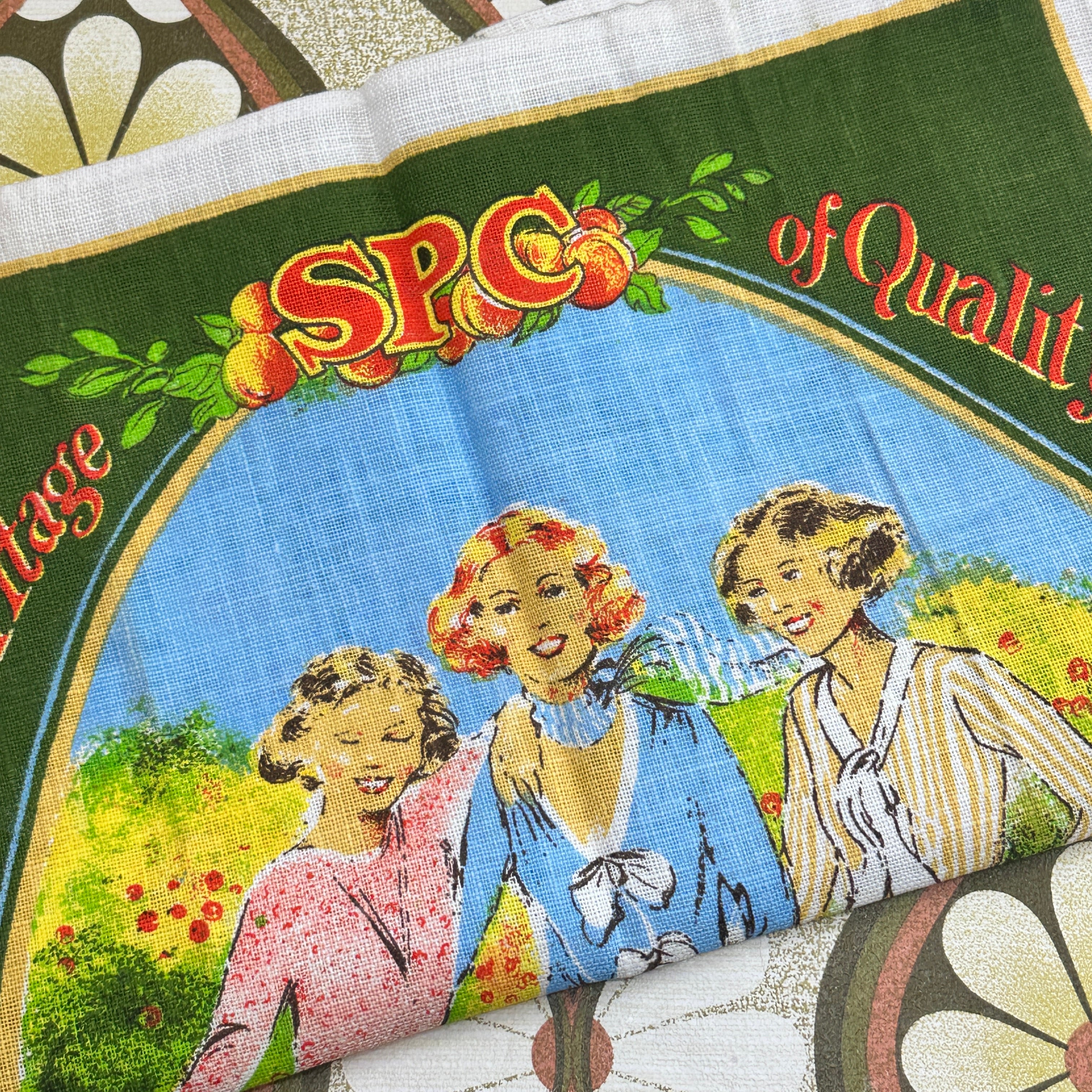 Vintage Tea Towel  Unused SPC