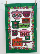 Vintage Tea Towel  Unused  Pyrex Cotton RETRO
