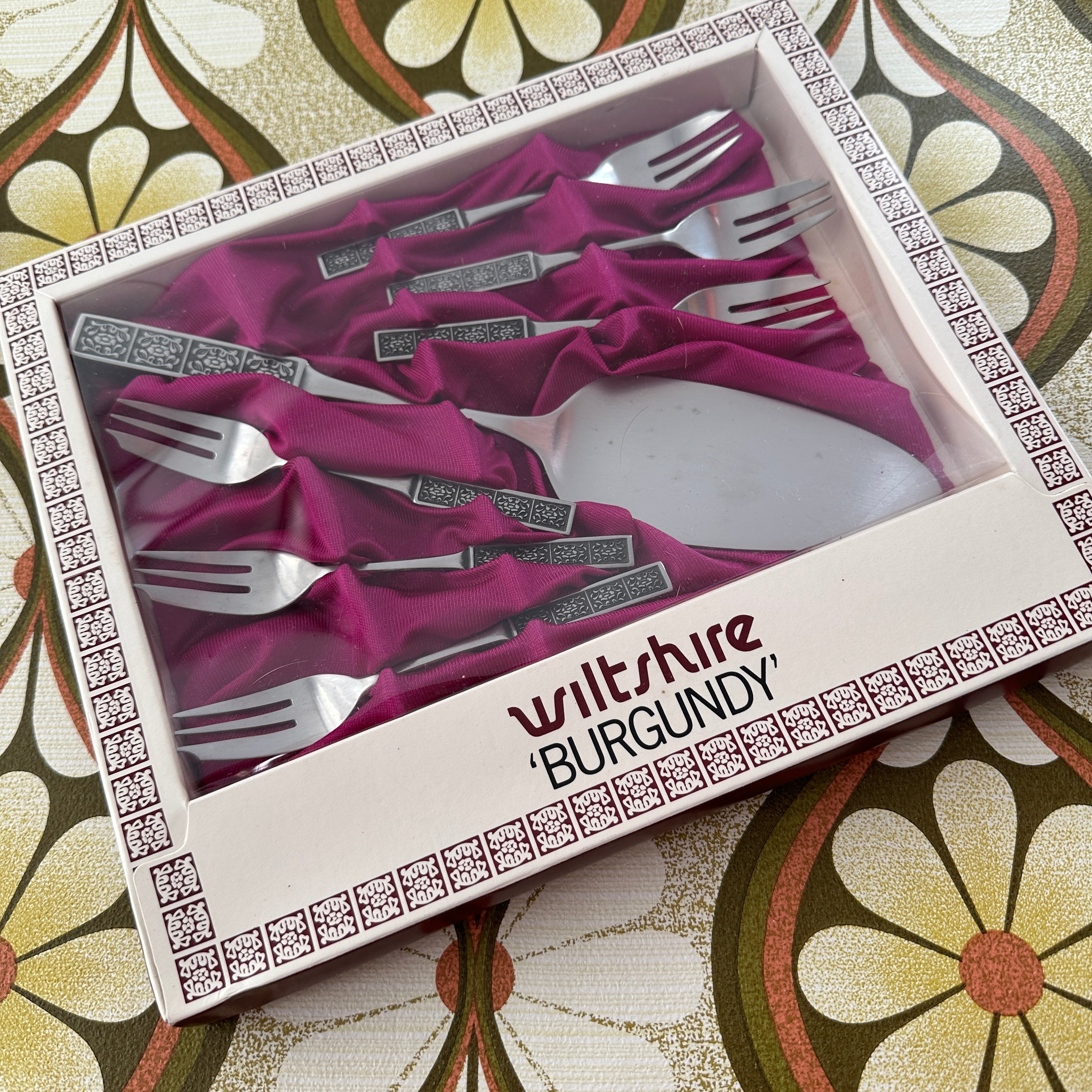 WILTSHIRE Cake Serving SET Stainless Steel RETRO