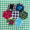 HEXAGON Craft Pack PAIR Vintage Fabric # 3