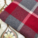 Red & Grey Blanket Wool Vintage