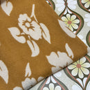 Stunning Brown Floral Blanket VINTAGE