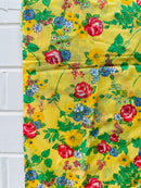 110cms Beautiful Yellow Cotton Floral Fabric