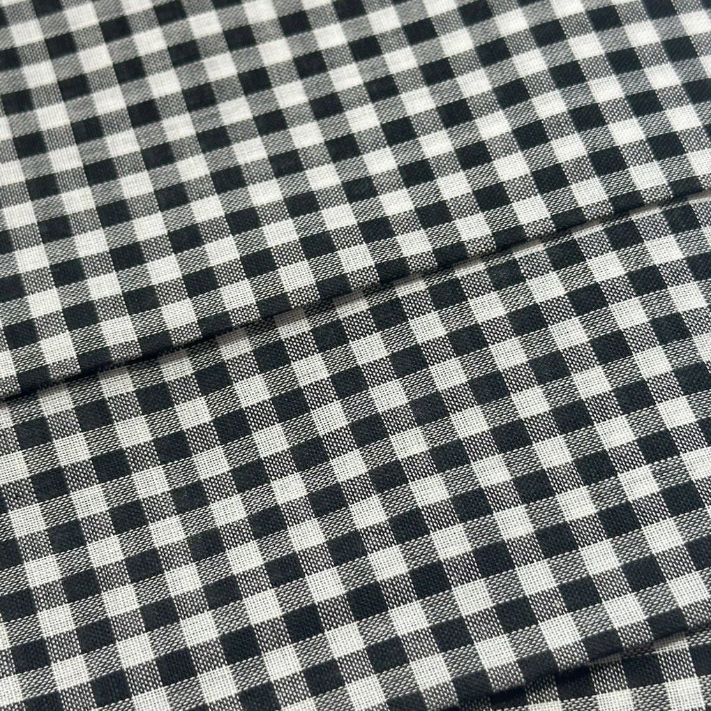 400cms COTTON Black & White Gingham