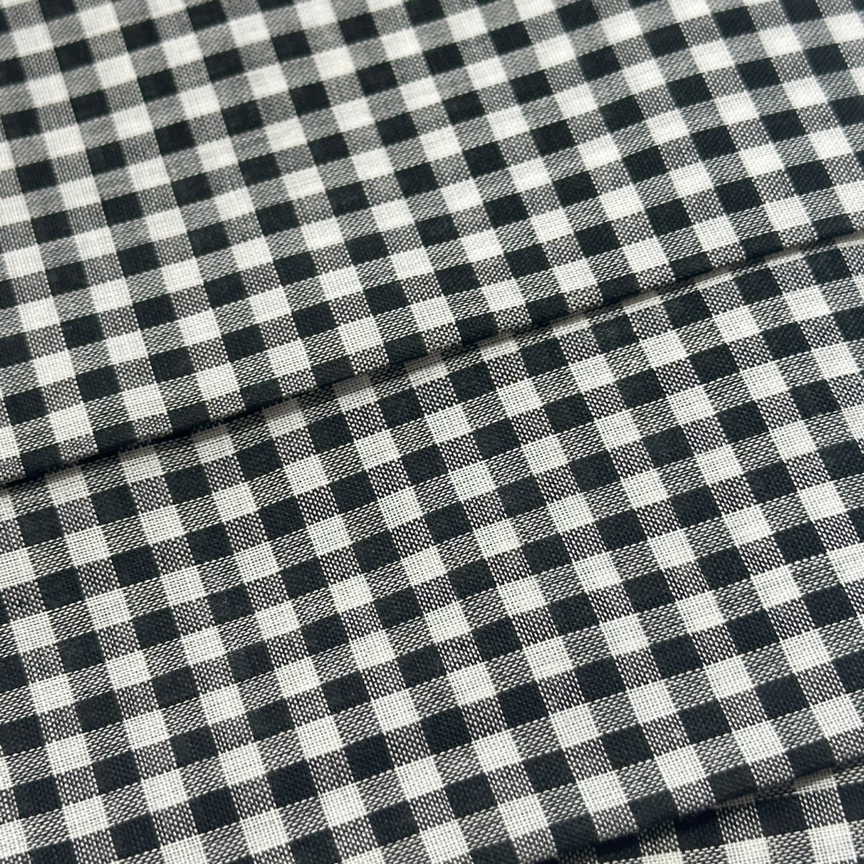 400cms COTTON Black & White Gingham