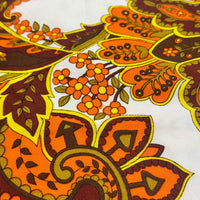 Retro Vintage Cotton Fabric Remnant