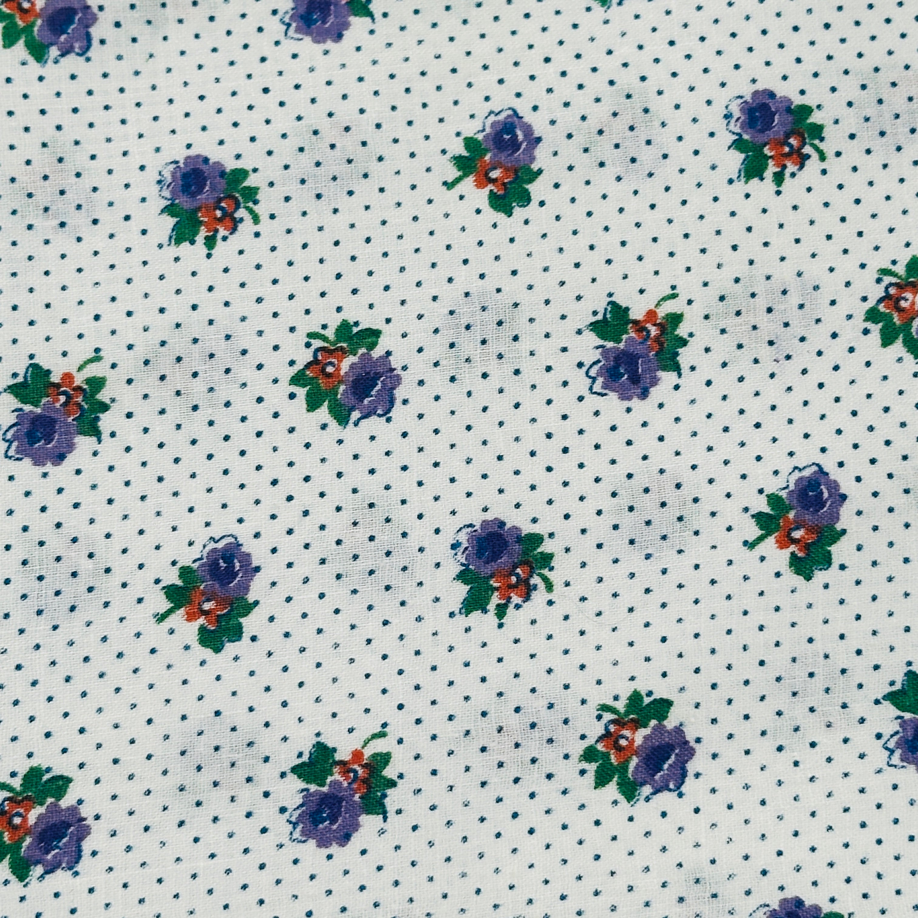 190cms Adorable Pretty Polka Dot Fabric VINTAGE