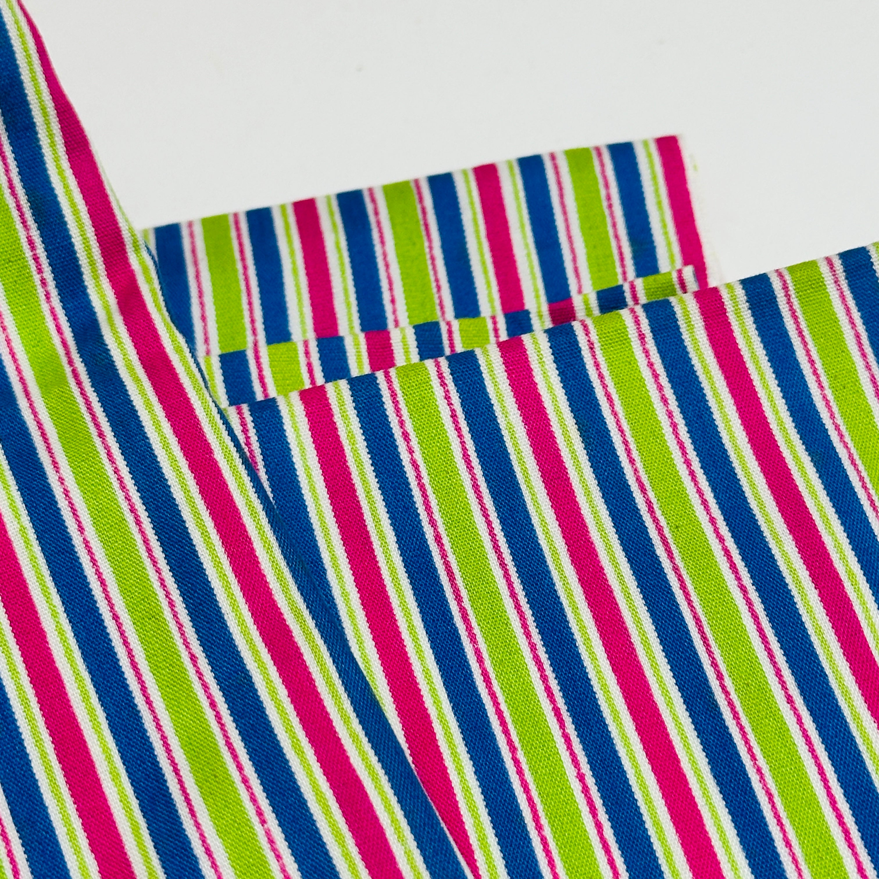 560cms Huge Lot of Vintage Striped Fabric