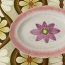 Pink IRONSTONE Japan Vintage Plate Entertaining