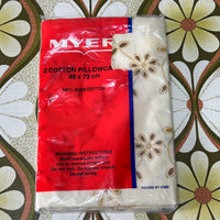 PAIR of Vintage Cotton Pillow Cases