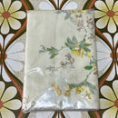 PAIR of Vintage Cotton Pillow Cases Yellow Floral Print