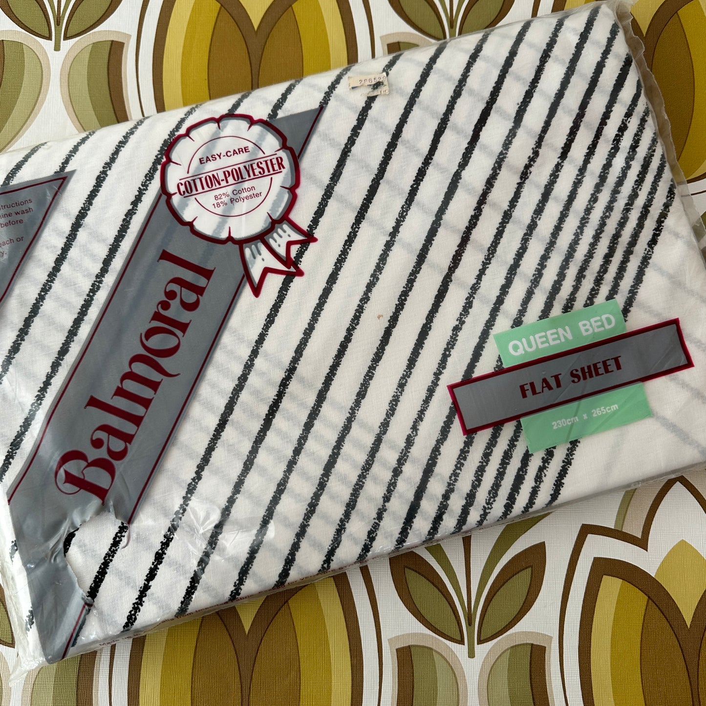 RETRO Balmoral Flat QUEEN Sheet