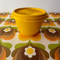 Yellow RETRO Tupperware Container Small