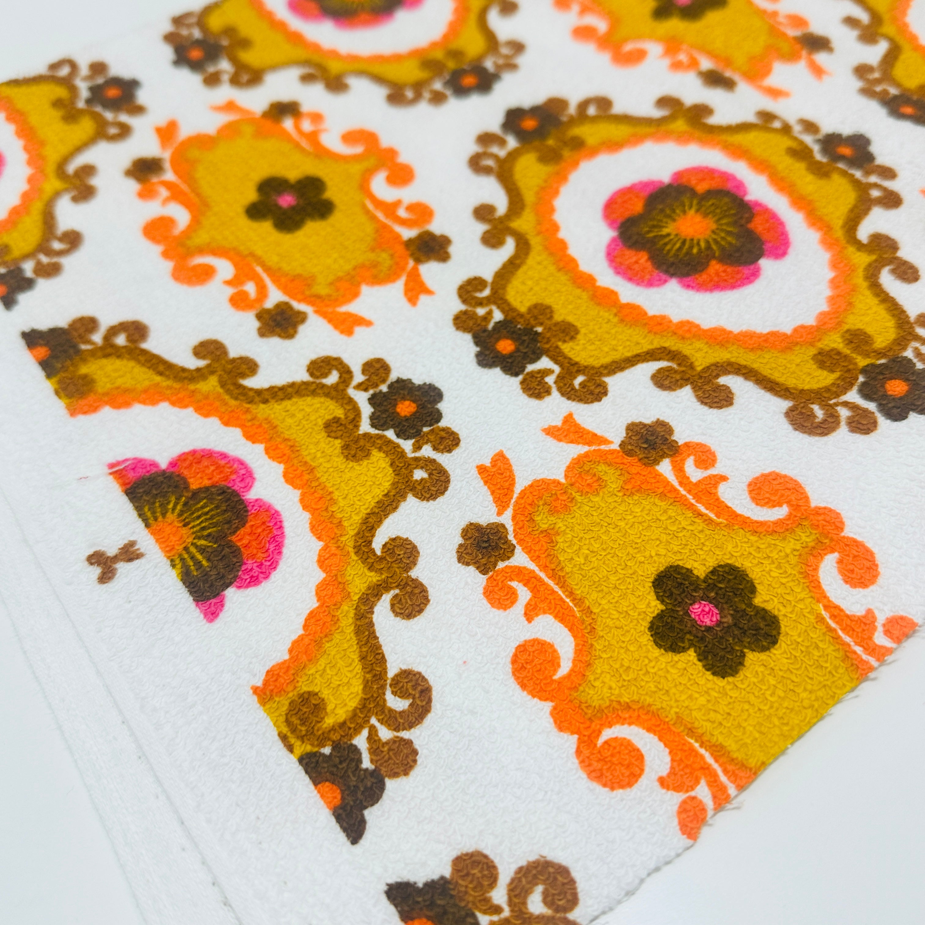 Last One Vintage Retro Towelling Fabric