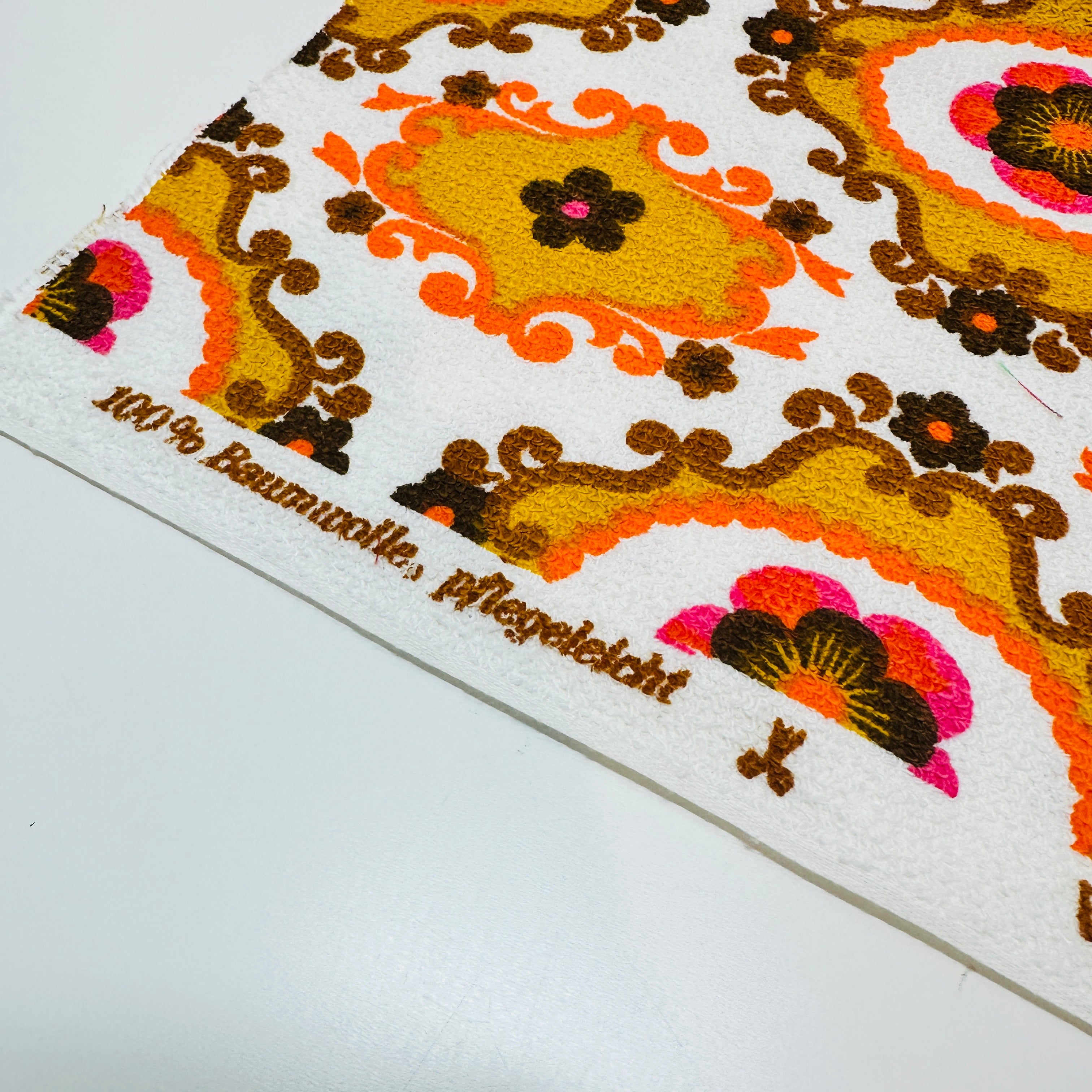 Last One Vintage Retro Towelling Fabric