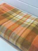 Vintage MYER Orange & Brown Blanket