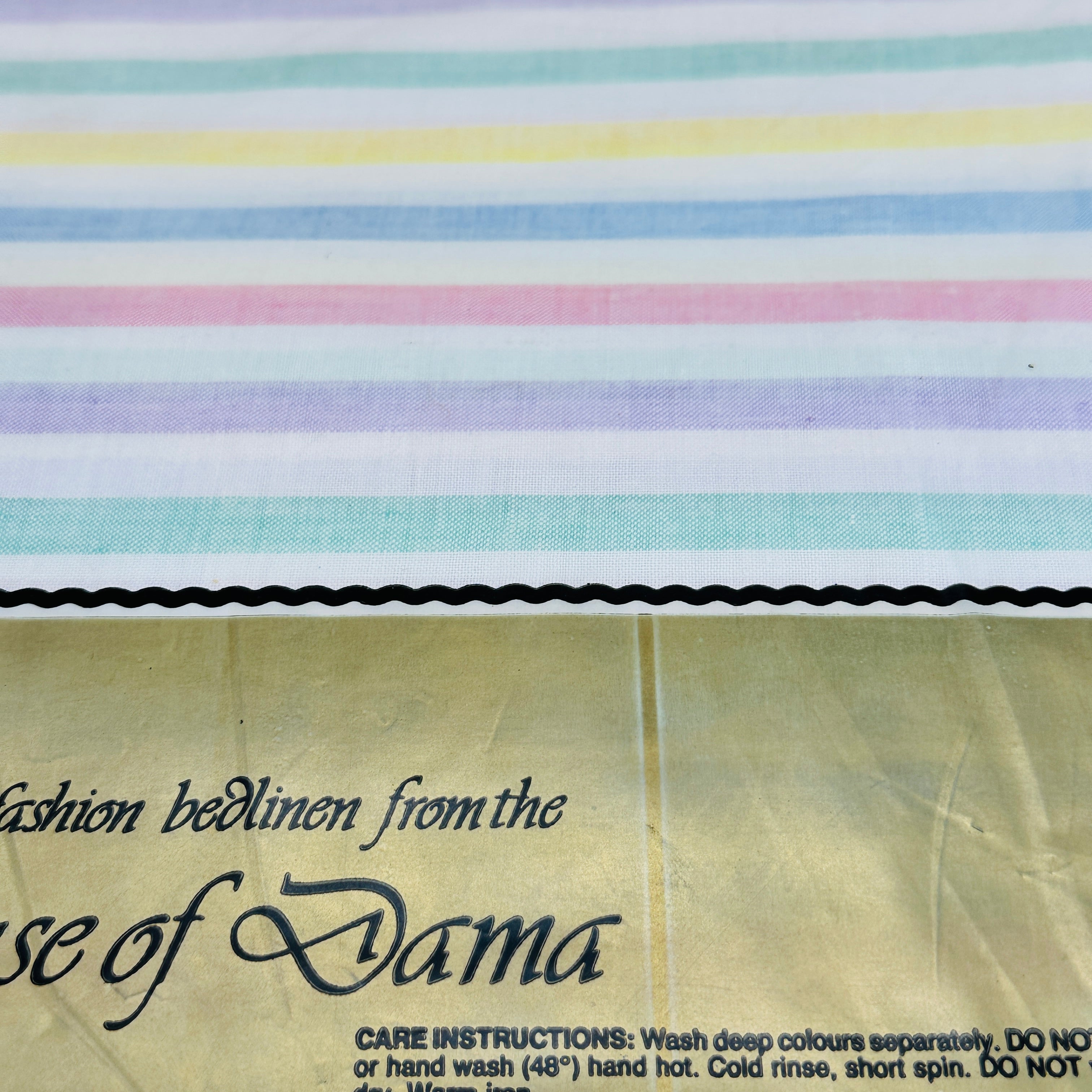 Vintage Unused Candy Stripe Sheet DOUBLE