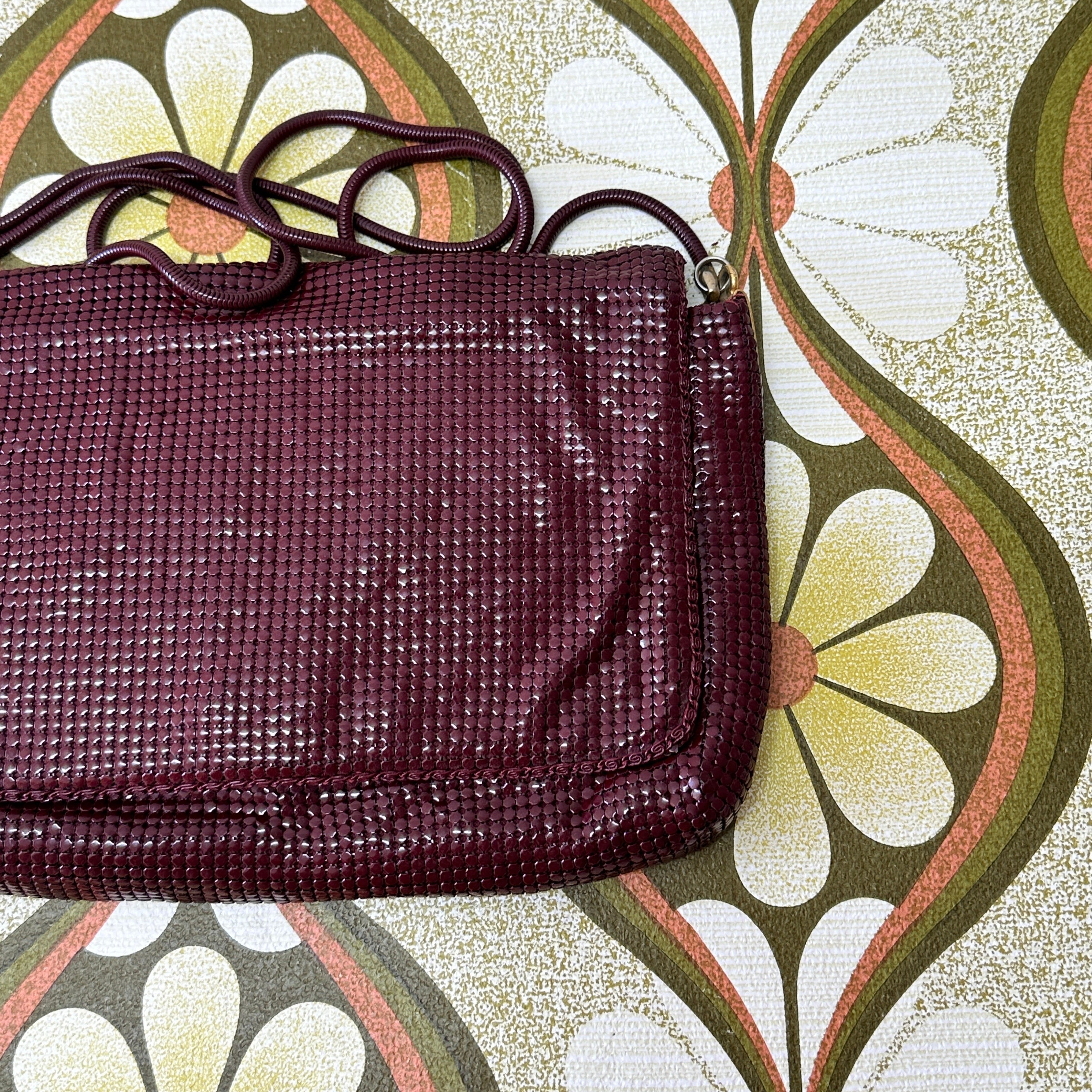 Maroon Glomesh Handbag VINTAGE