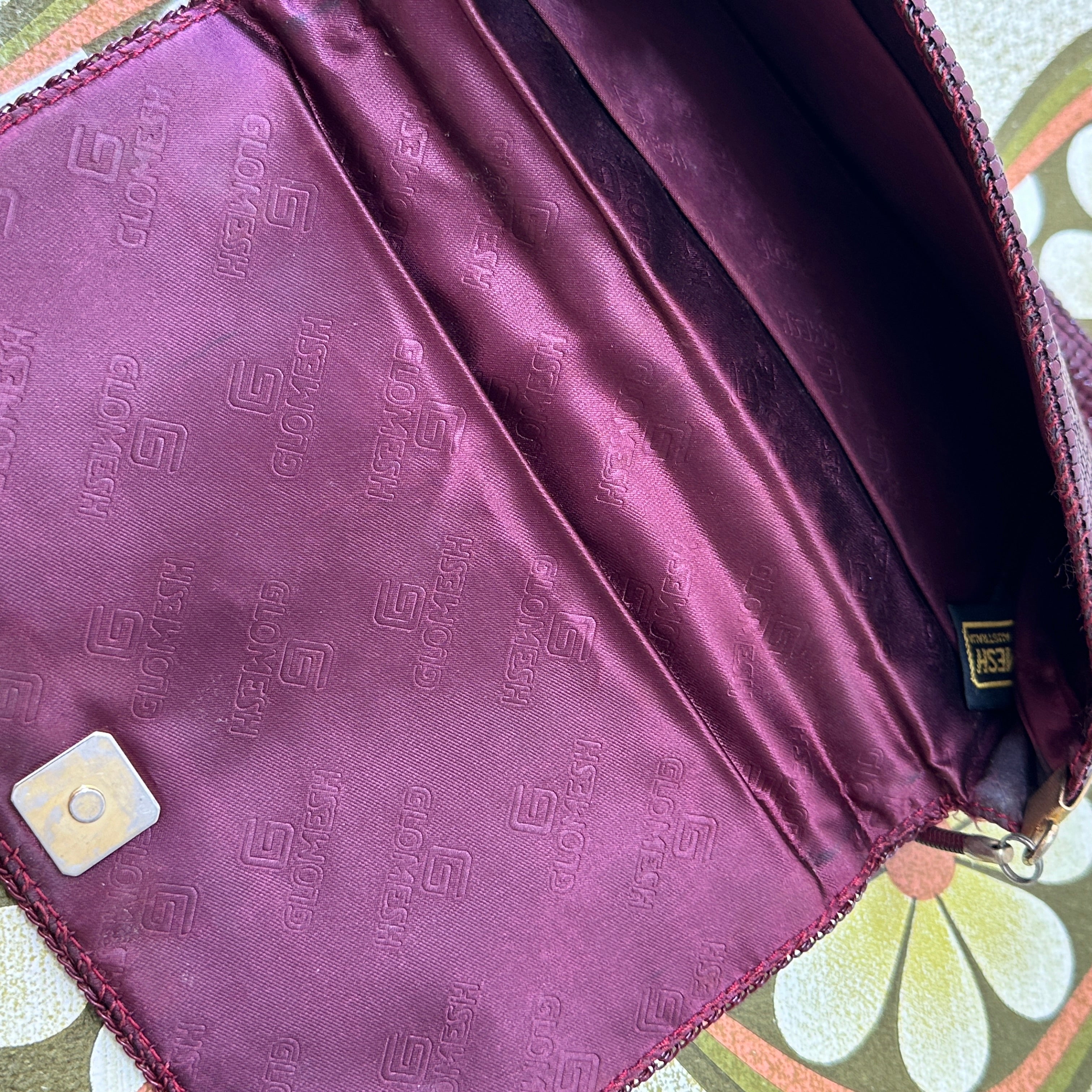 Maroon Glomesh Handbag VINTAGE