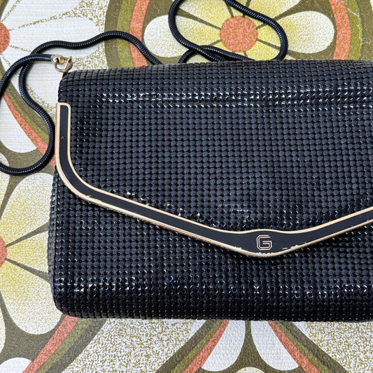 Black Vintage Glomesh Handbag