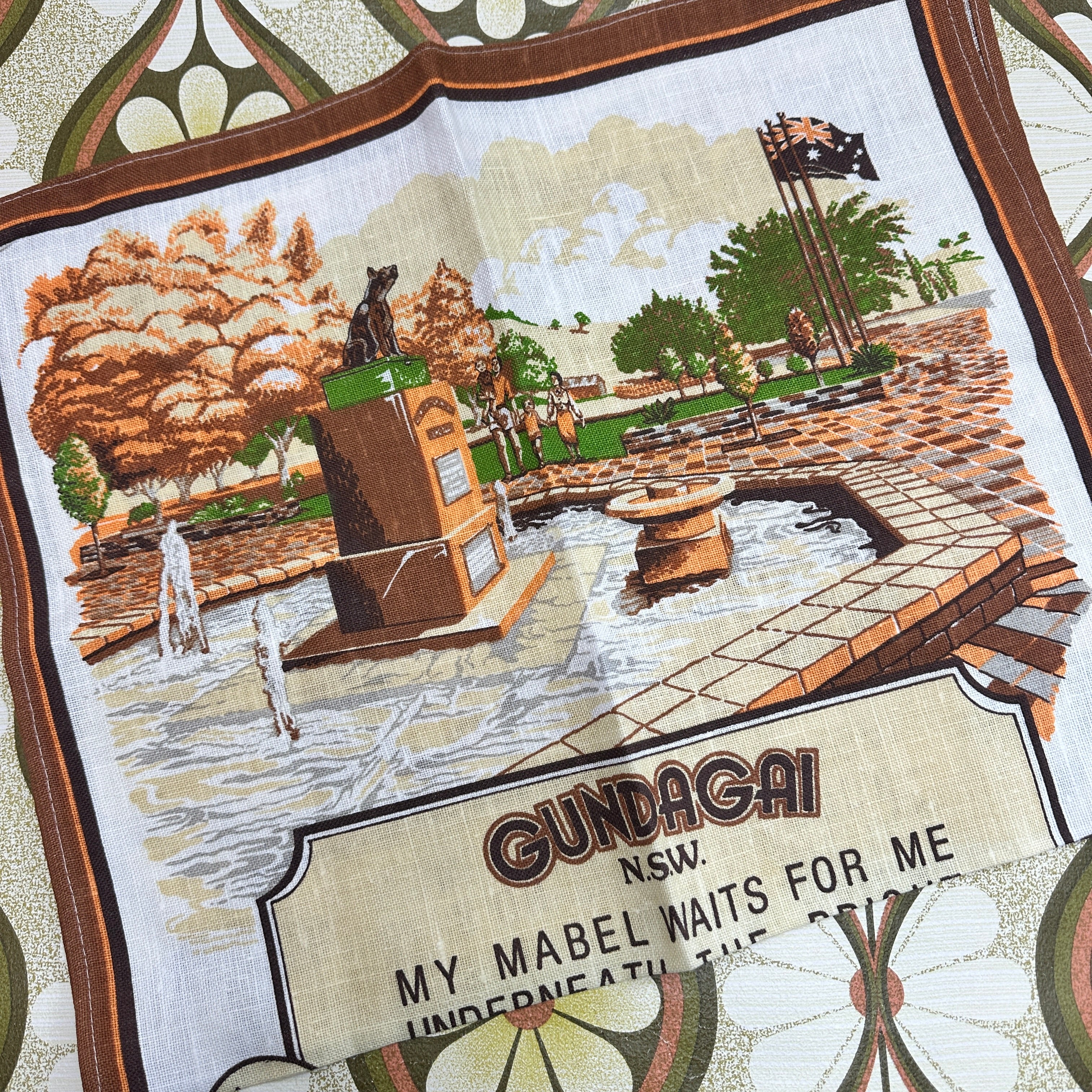 Unused Gundagi NSW Tea Towel