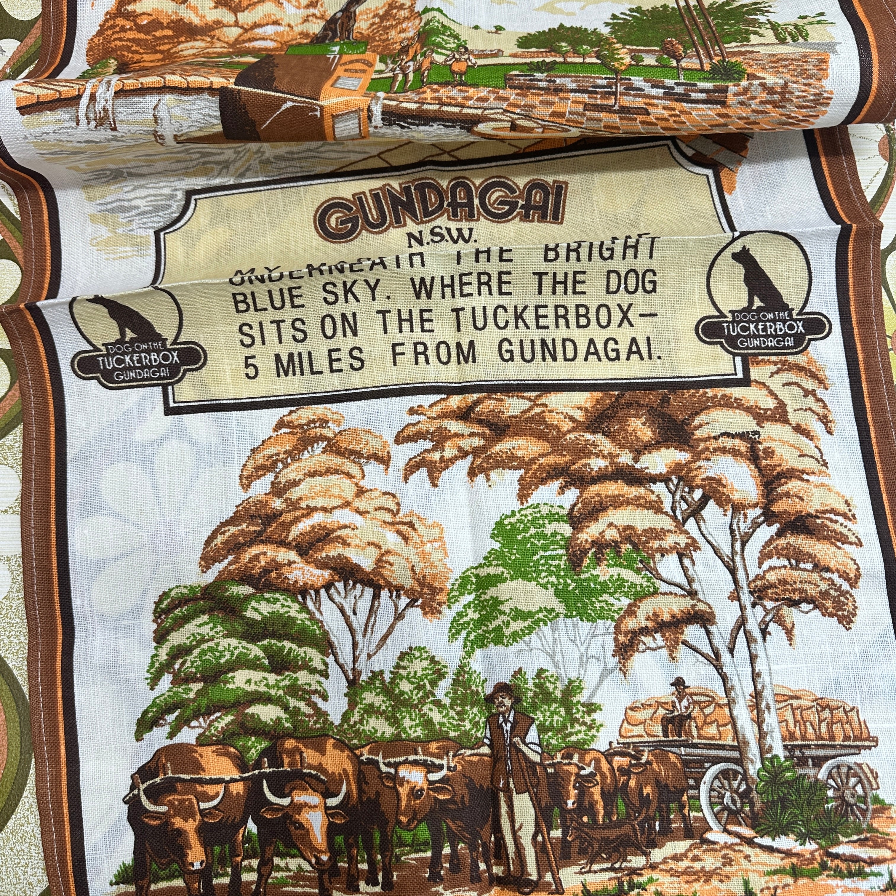Unused Gundagi NSW Tea Towel