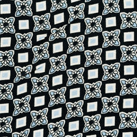 200cms Blue & Black Cotton Fabric