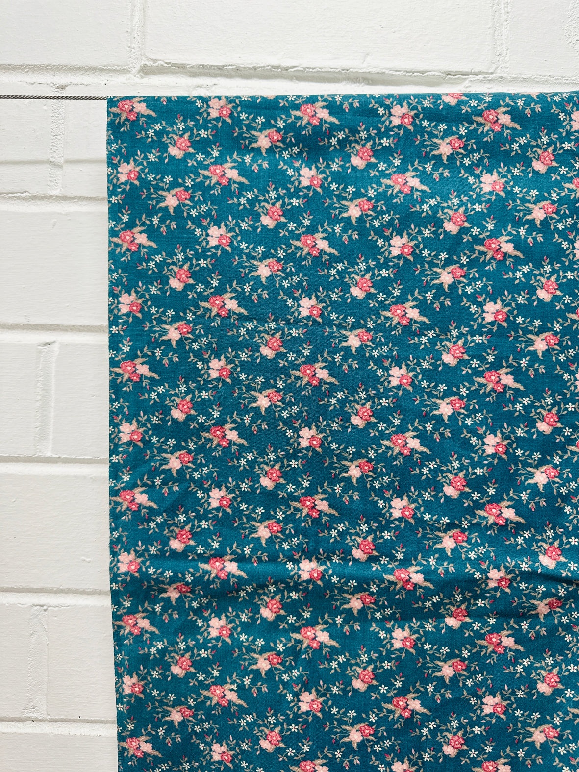 200cms Green Marti Michell Floral Fabric