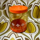 RETRO Plastic Orange Biscuit JAR