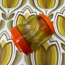 RETRO Plastic Orange Biscuit JAR