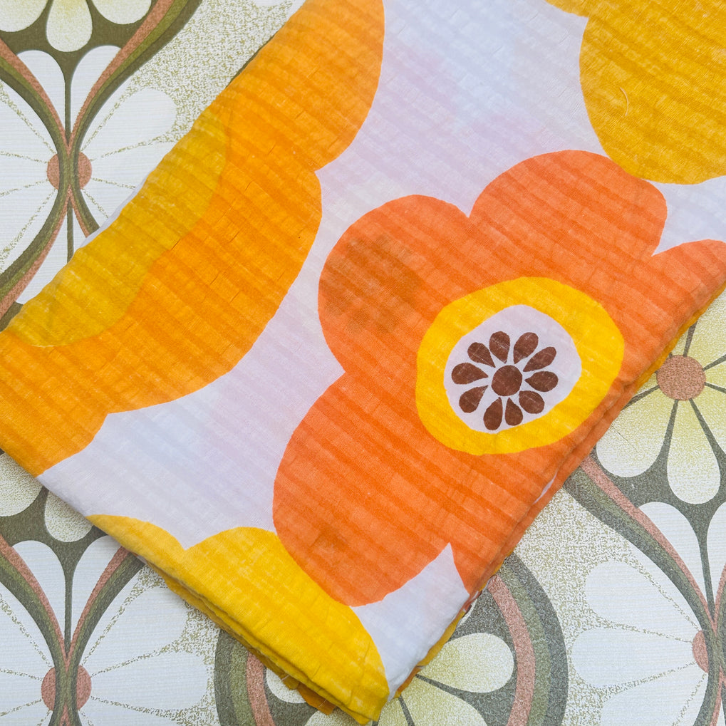 180cms Up Cycle Tablecloth RETRO Fabric