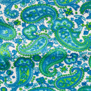 220cms Brushed Cotton Paisley Fabric RETRO