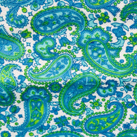 220cms Brushed Cotton Paisley Fabric RETRO