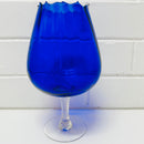 EMPOLI Cobalt Blue Glass Candy Dish Brandy Balloon