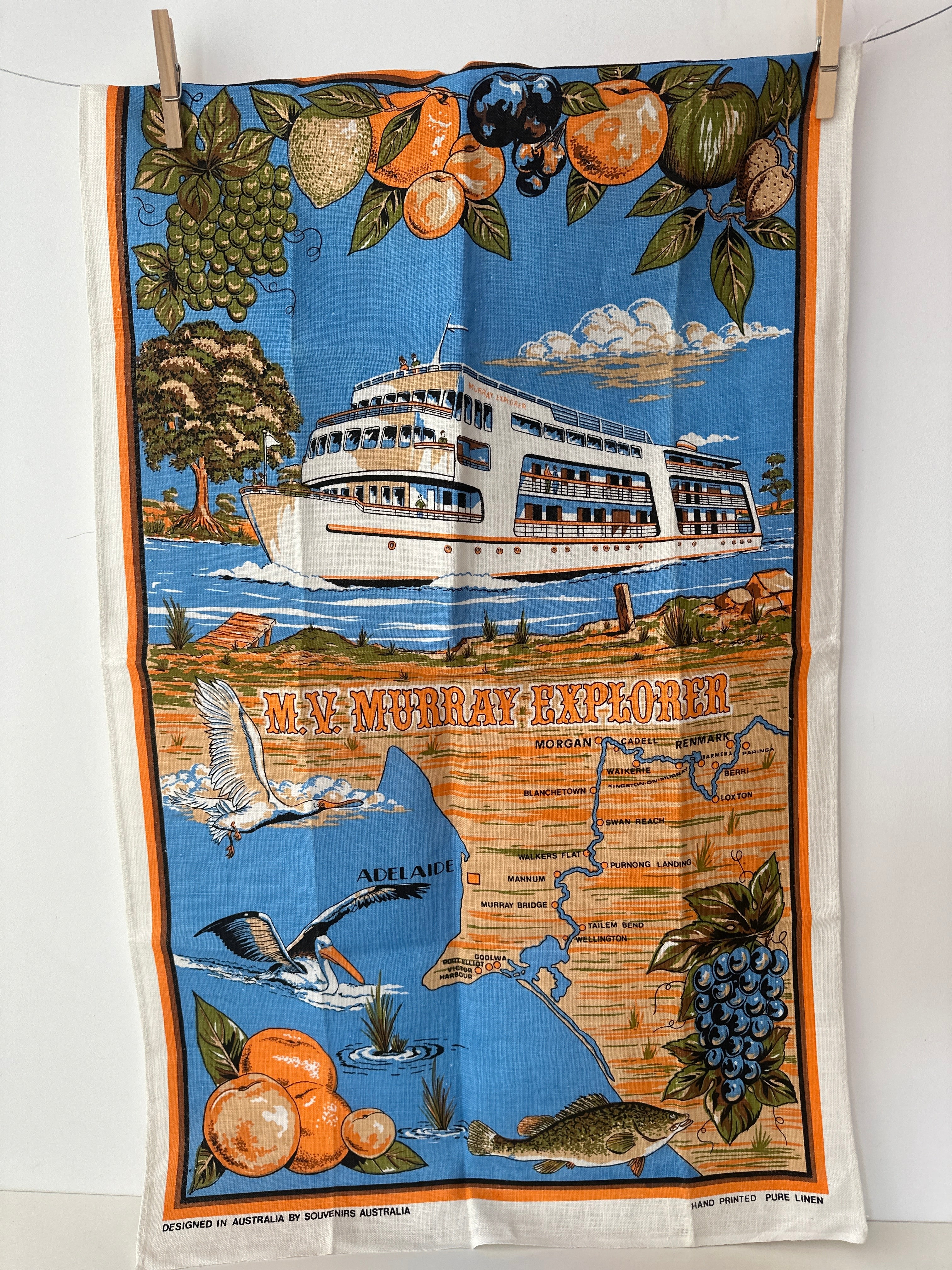 MURRAY Explorer Vintage UNUSED Tea Towel